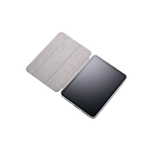 エレコム iPad(A16) フラップケース 薄型軽量 背面クリア 2アングル ブラック TB-A25RWVBK