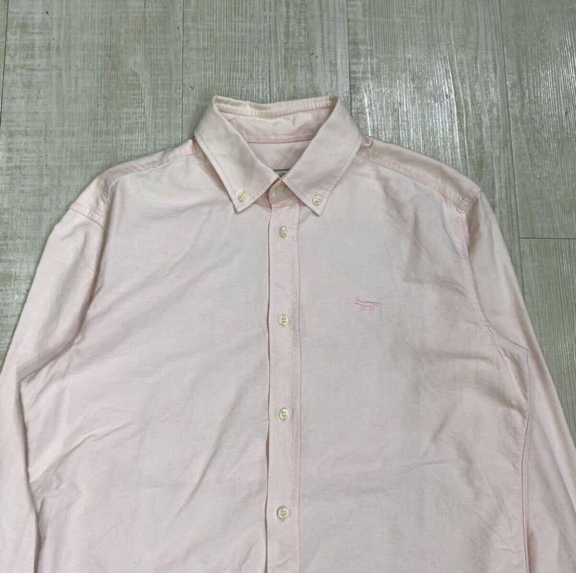 定番 Maison Kitsune Oxford Button Down L/S Shirt メゾン キツネ