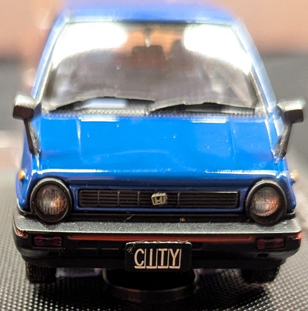 おまけ EBBRO Honda City with Motocompo 1981 エムエムピー 1/43 EBBRO HONDA CITY WITH MOTOCOMPO 1981 BLUE 44018