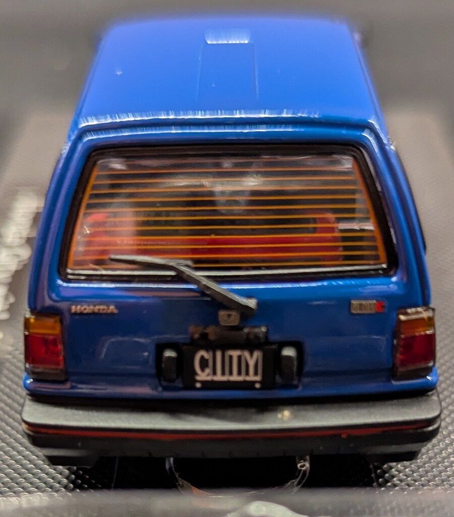 エムエムピー 1/43 EBBRO HONDA CITY WITH MOTOCOMPO 1981 BLUE 44018