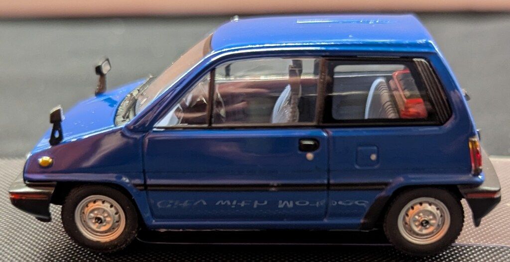 エムエムピー 1/43 EBBRO HONDA CITY WITH MOTOCOMPO 1981 BLUE 44018