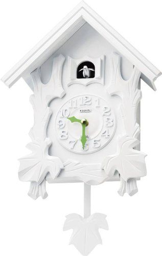 RHYTHM インテリア鳩掛時計 104 木枠 ホワイト 4 a 1