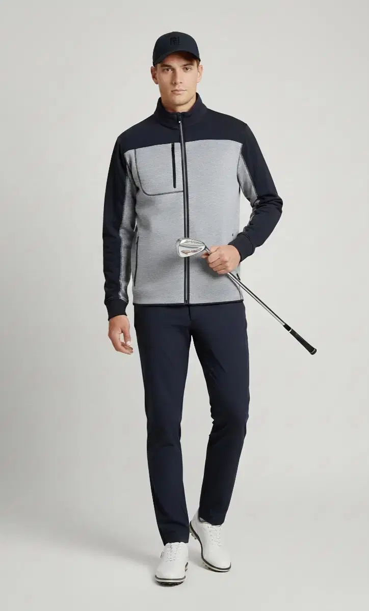 FJ フットジョイ メンズ フリース 起毛 ゴルフ ジップアップ XL