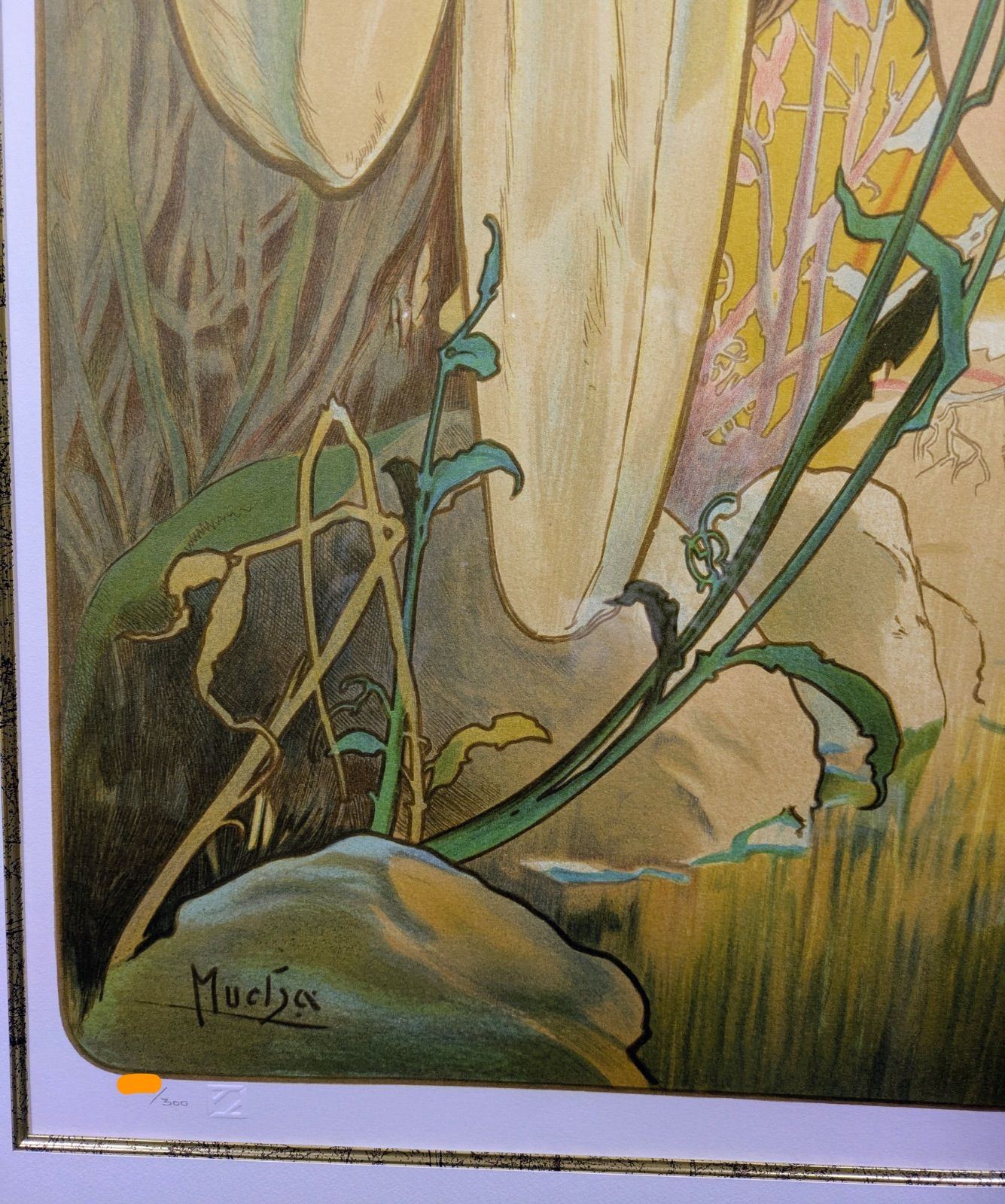 【証明書付ミュシャ財団認定公式リトグラフ】ミュシャ　アートカード年暦　美品　送込 証明書付ミュシャ財団認定公式リトグラフ】ミュシャ アートカード年暦