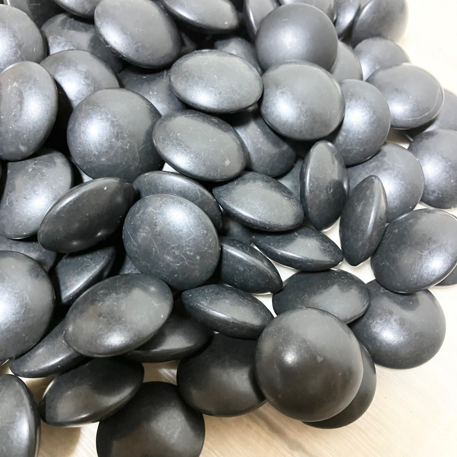 蛤碁石 碁石 36号 極厚 碁盤 碁笥 月印 実用 白 184個 黒 186個 - メルカリ