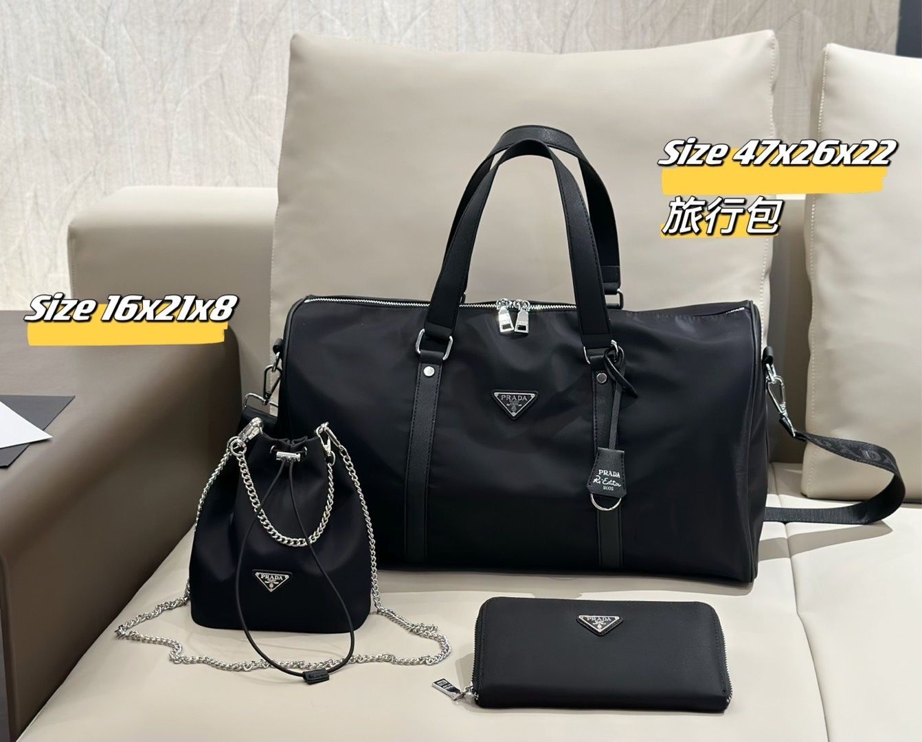 最終値下げ プラダ PRADA トートバッグ ショルダーバッグ 財布 3点