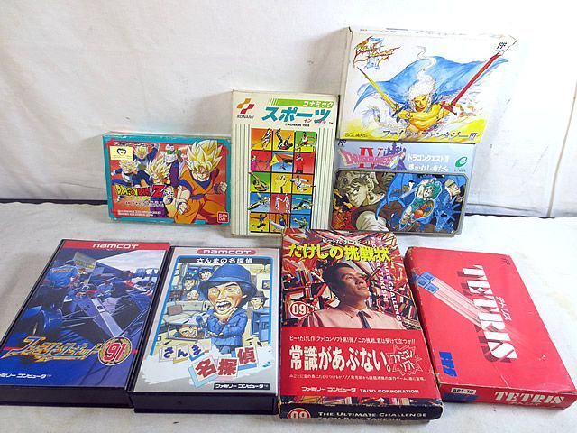 ファミコン FC ファイナルファンタジー3 ドラゴンボールZ 外伝 サイヤ人絶滅計画 ドラゴンクエスト4 たけしの挑戦状 セット