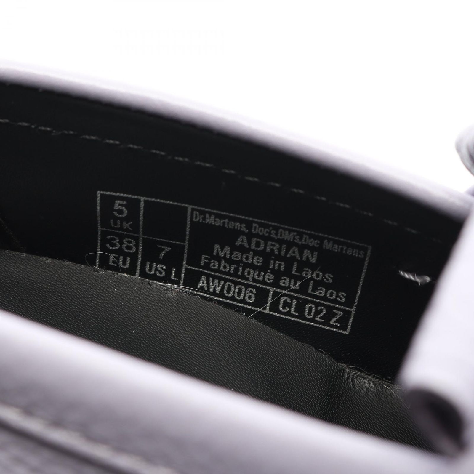  ドクターマーチン Dr.Martens ローファー ADRIAN ライトパープル レザー レディース A ローファー 革靴 靴