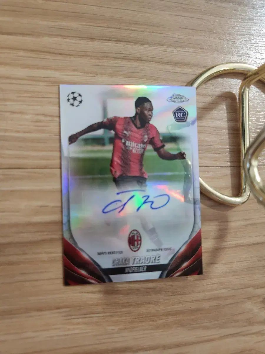 24トップスクロム ACミラン チャカ・トラオレ サイン・オート ルーキーサッカーカード