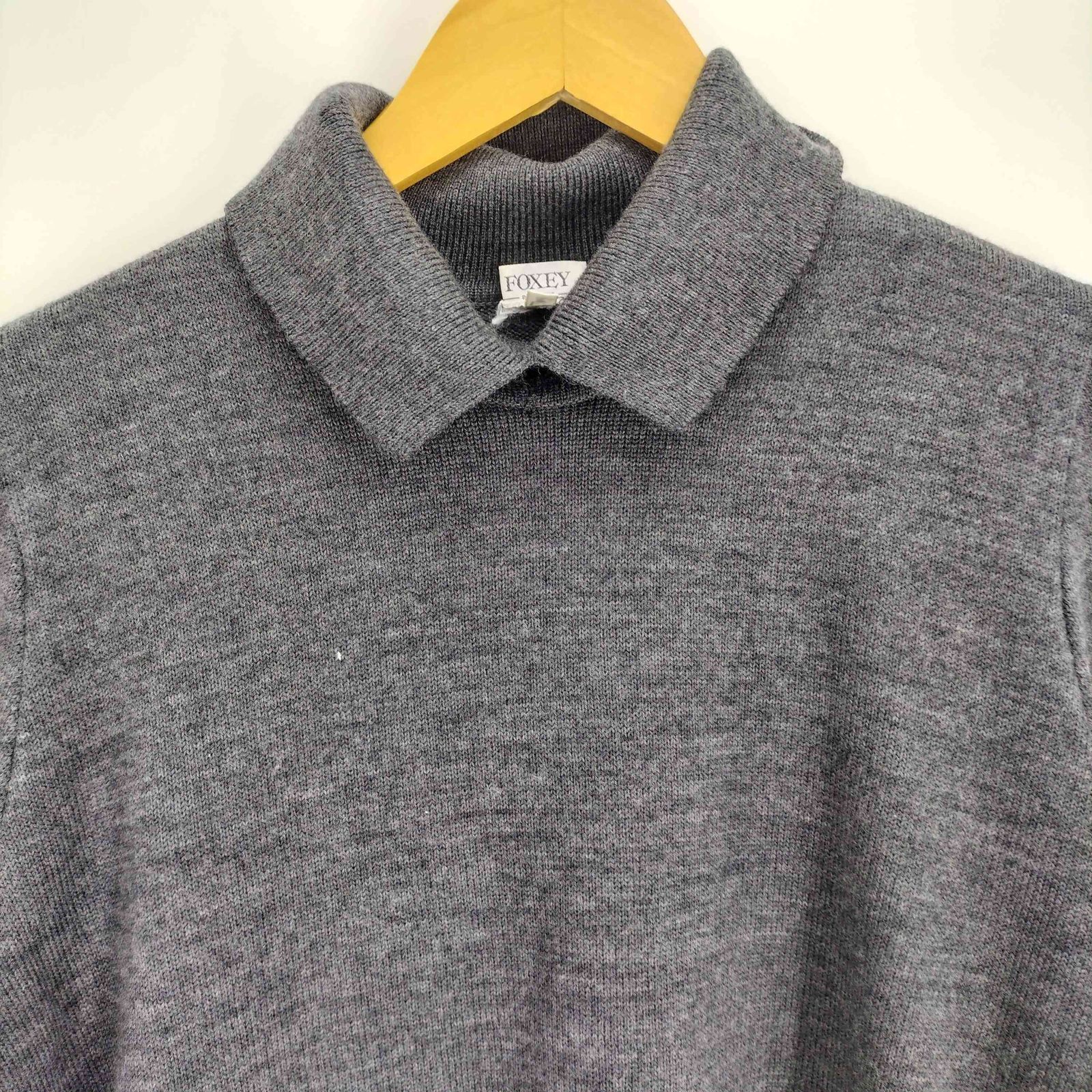 フォクシー FOXEY ウール タートルネックニット レディース FREE