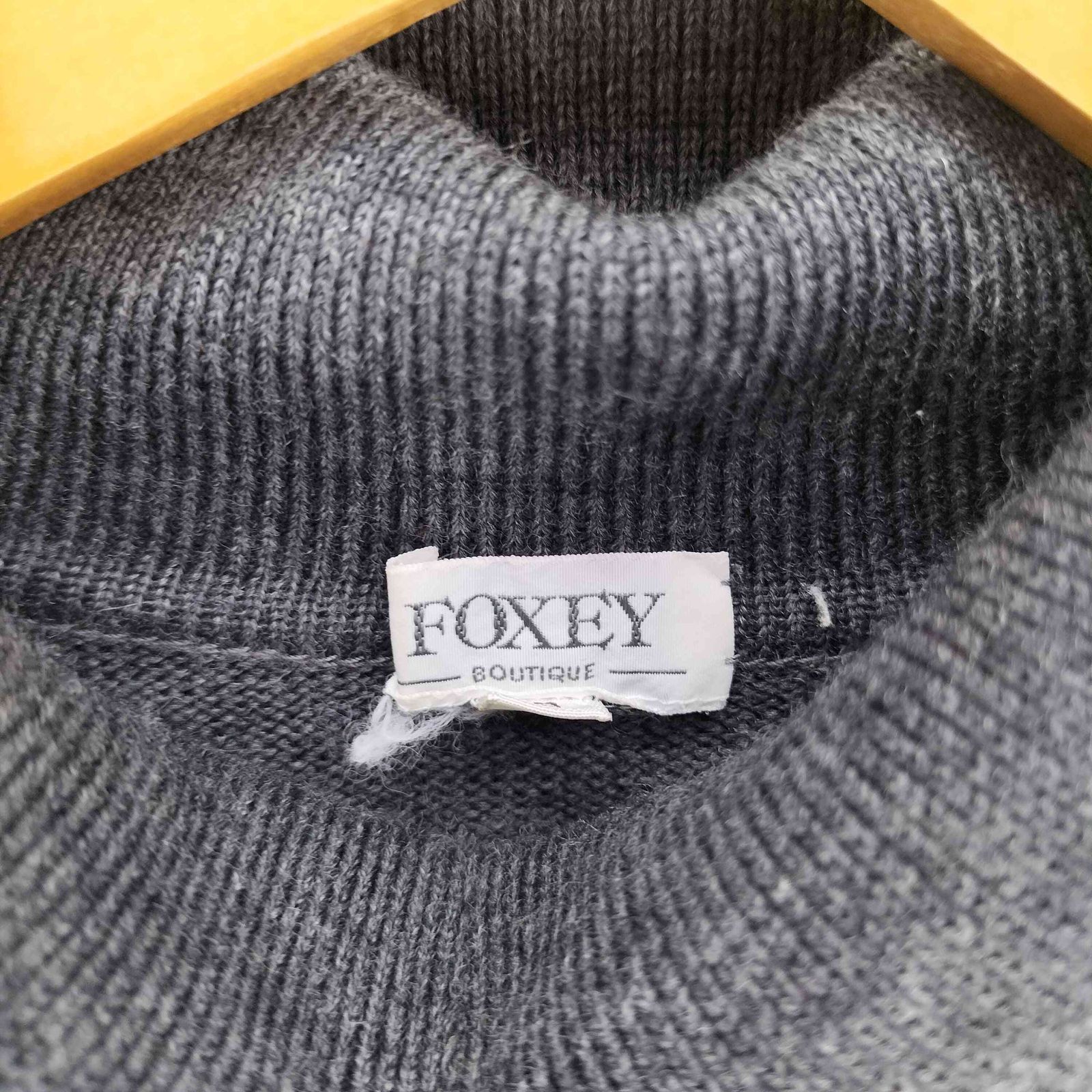 フォクシー FOXEY ウール タートルネックニット レディース FREE