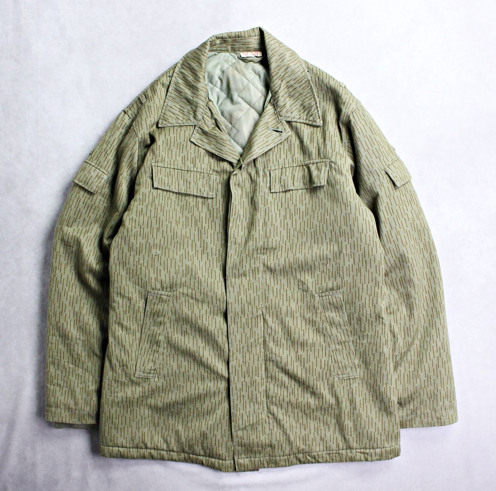旧東ドイツ軍 NVA レインドロップカモ 中綿入り ジャケット 70s～80s