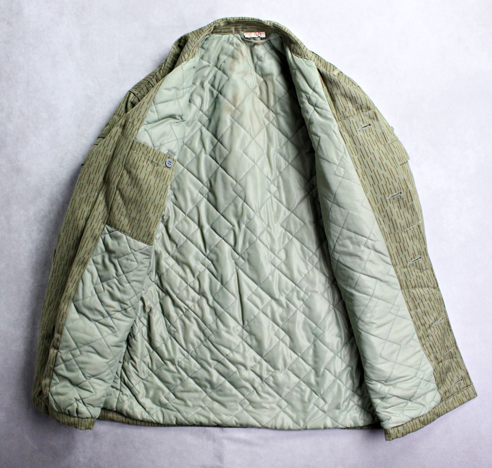 旧東ドイツ軍 NVA レインドロップカモ 中綿入り ジャケット 70s～80s