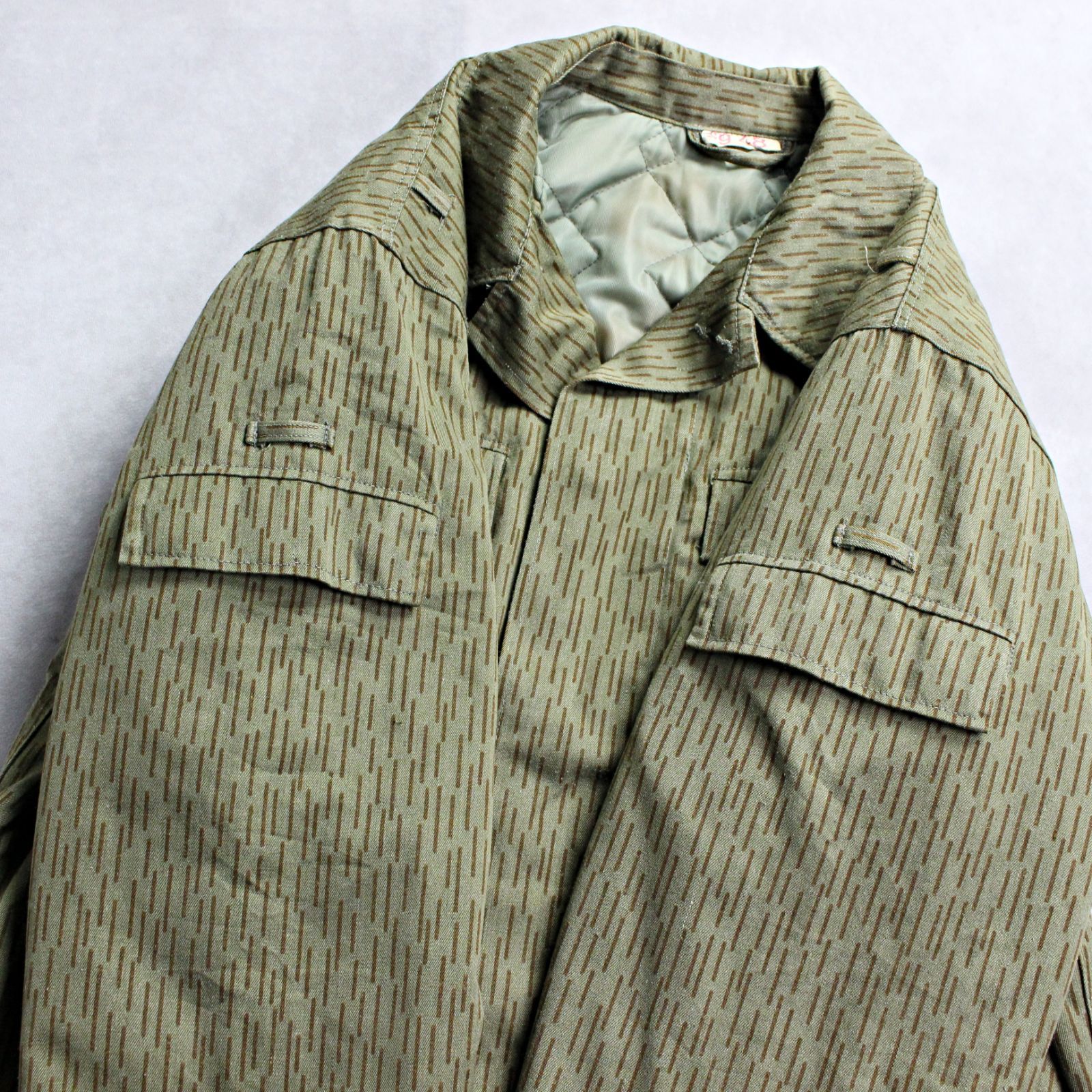 旧東ドイツ軍 NVA レインドロップカモ 中綿入り ジャケット 70s～80s