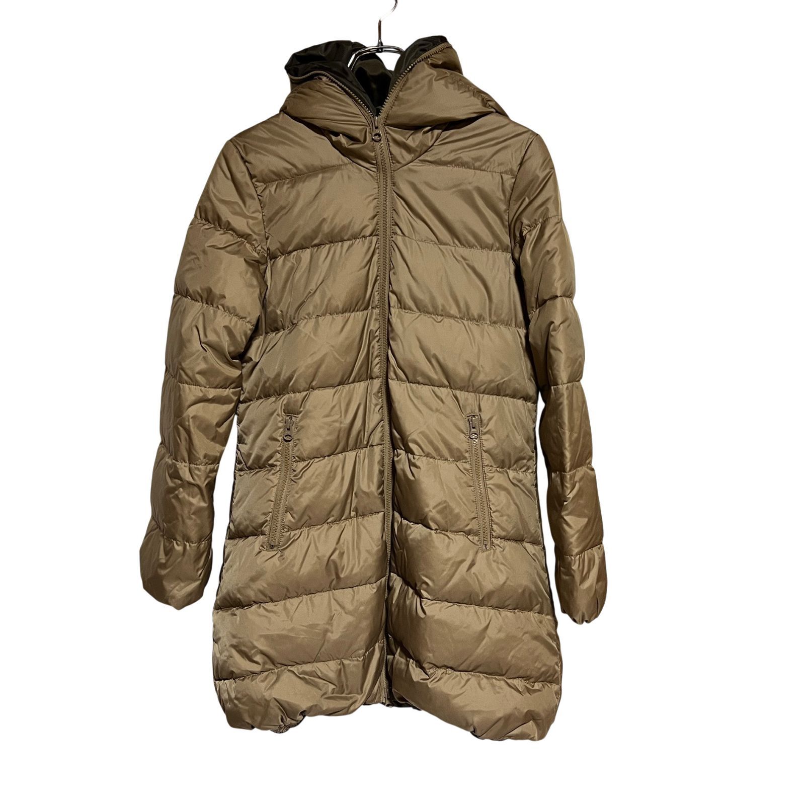 ZM1647 BEAMS HEART ビームス ハート ダウン コート ジャケット アウター カーキ フード レディース F