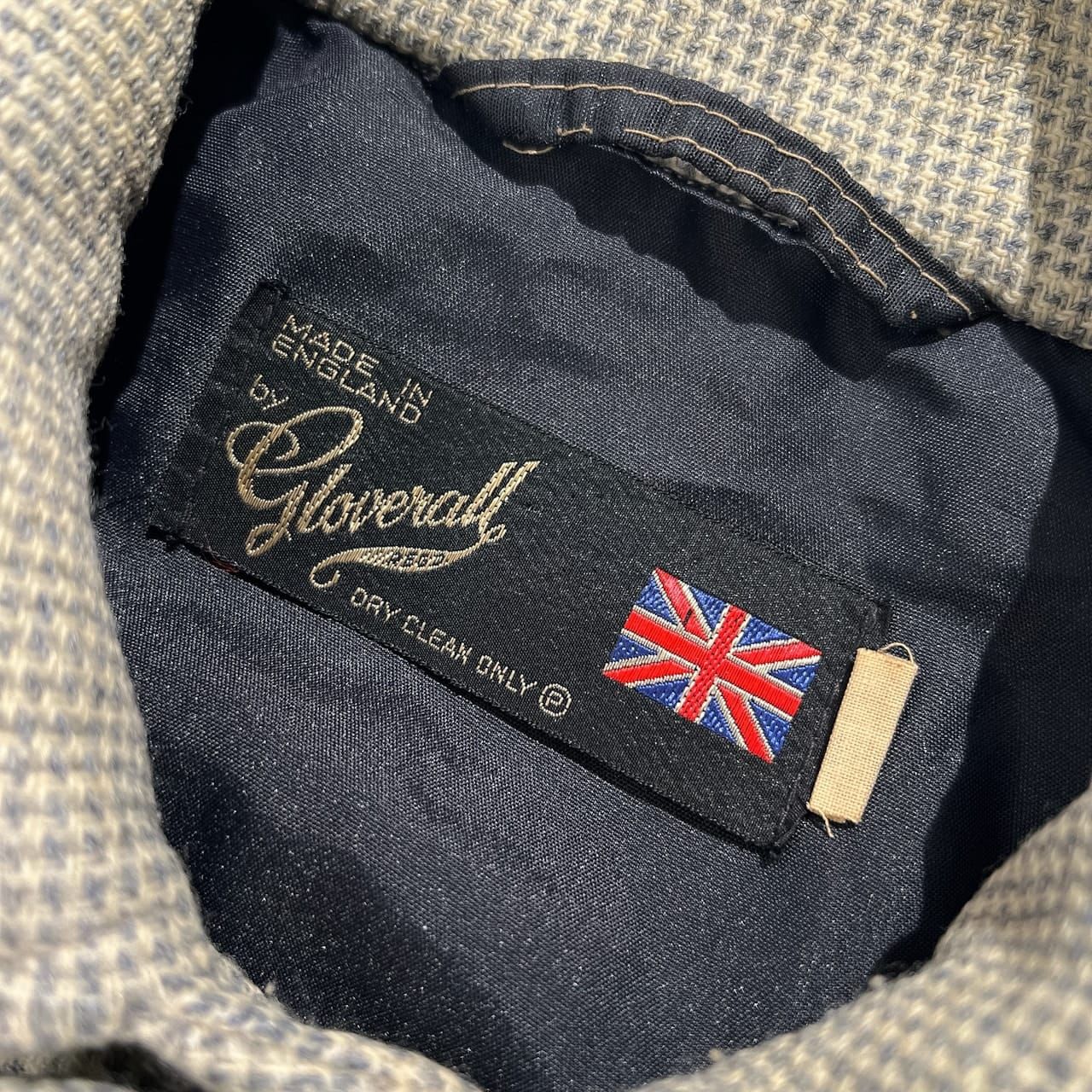 希少 英国製 GLOVERALL グローバーオール 両胸ポケット ウール シャツ