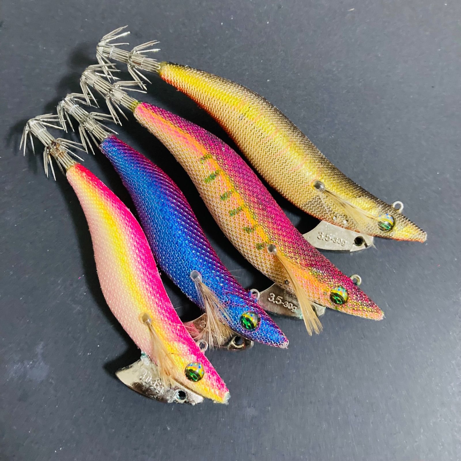 ダイワ エメラルダスボートRV 3号 ティップランエギ 中古品10個セット エメラルダス ボート 3号 3.5号 RV 廃番 ティップラン 船アオリ エギ