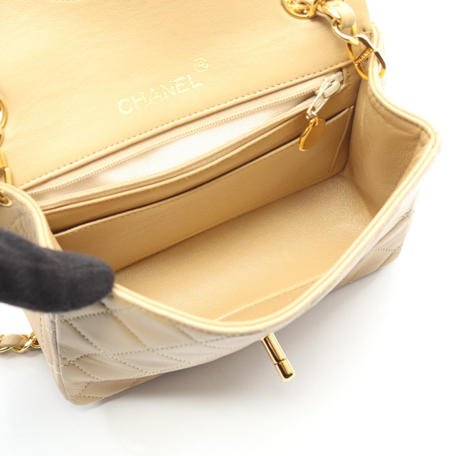 シャネル CHANEL ショルダーバッグ ミニマトラッセ ベージュ