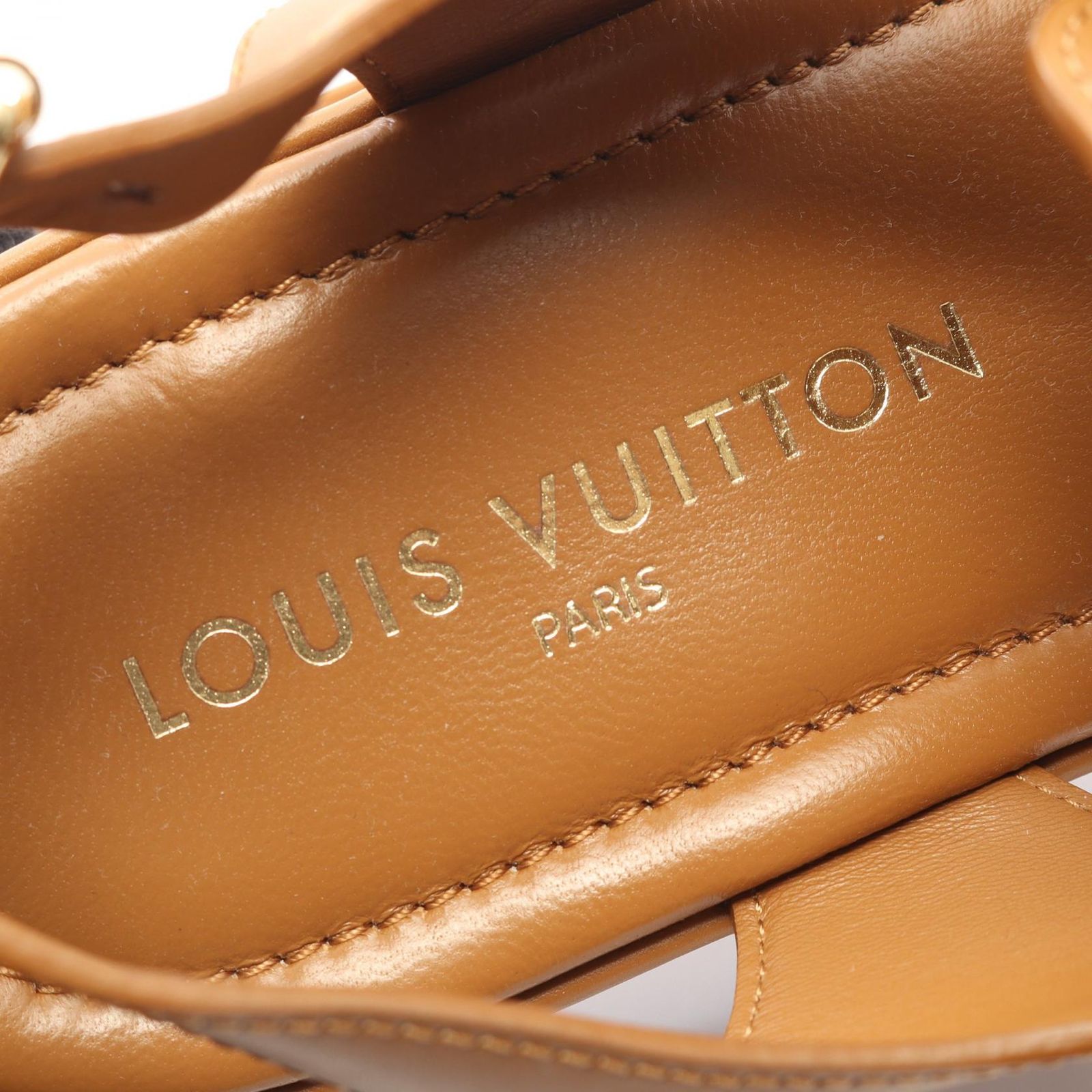 ルイ・ヴィトン LOUIS VUITTON サンダル マヤ ライン レザー サンダル