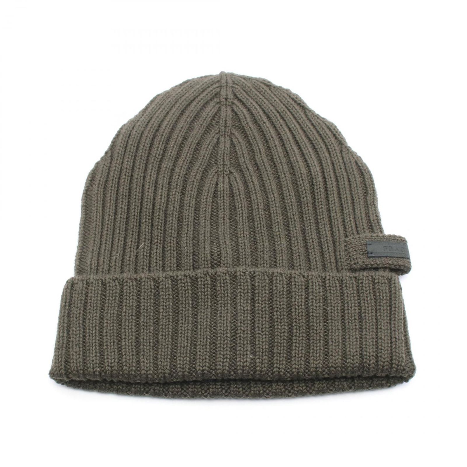 PRADA プラダ ニット帽 グレー メンズ レディース ユニセックス プラダ PRADA ニットキャップ グレーグリーン ウール ニット帽 ユニ