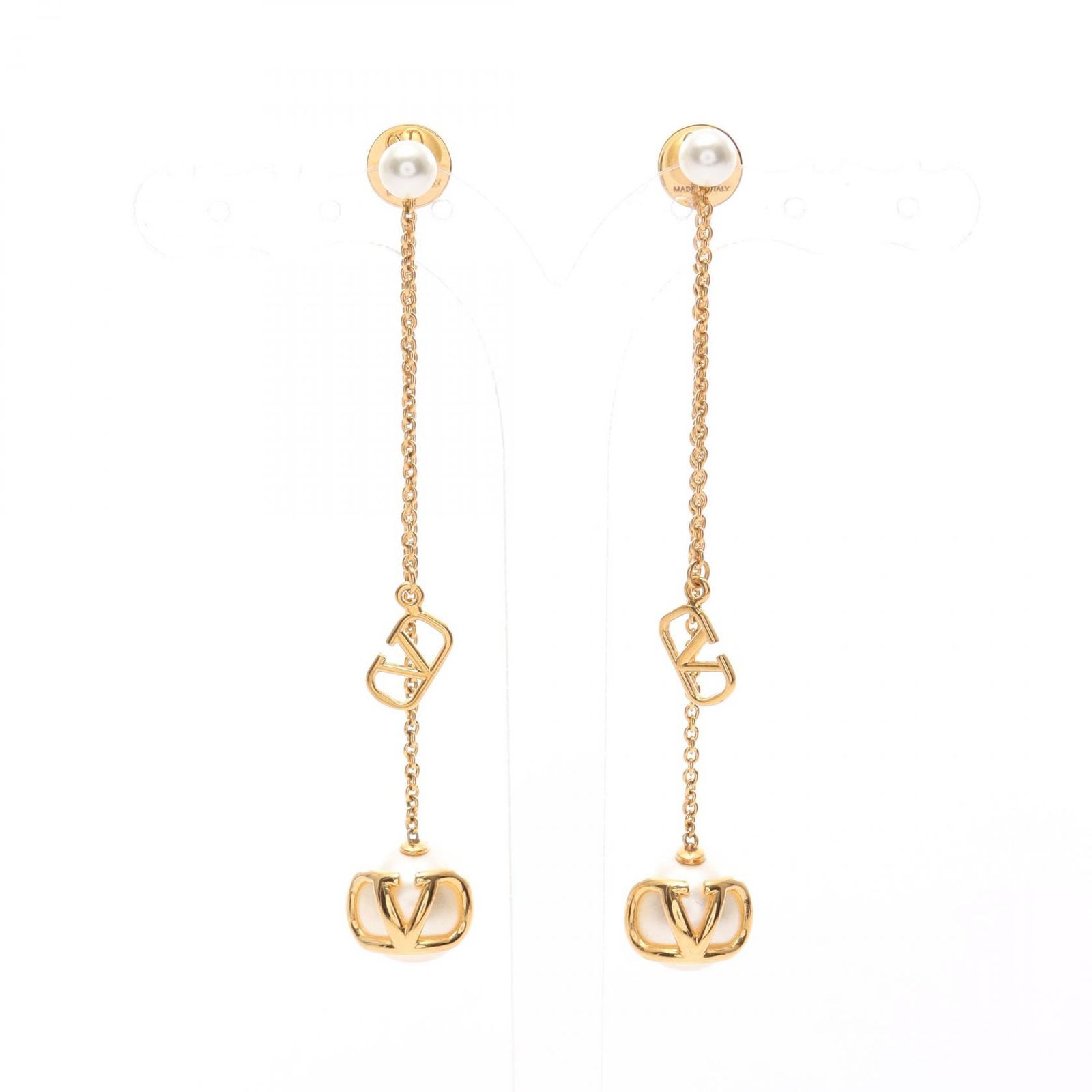 ヴァレンチノ Valentino ピアス Vロゴ GP ゴールドメッキ レディース A