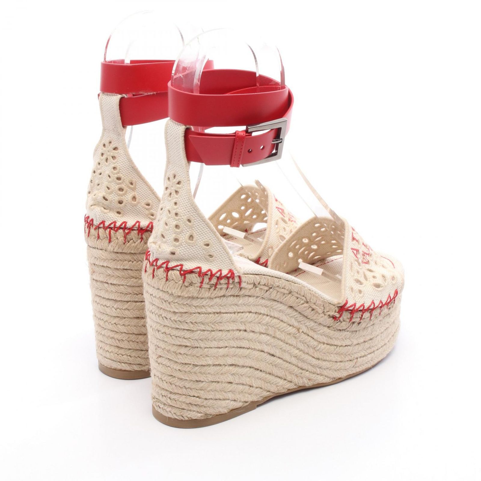 ヴァレンティノ ガラヴァーニ Valentino Garavani サンダル ATELIER エスパドリーユ キャンバス レザー レディース A