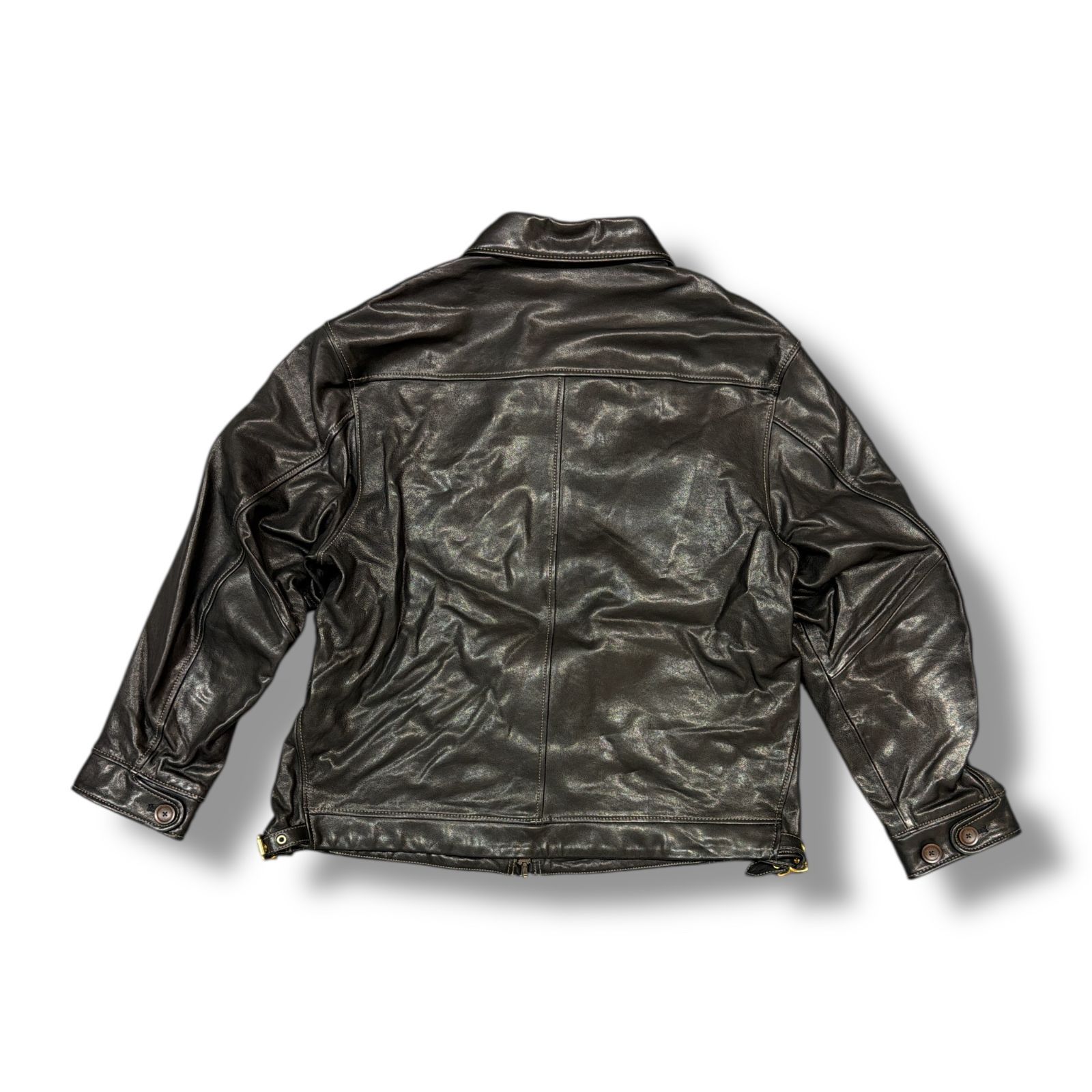 参考上代121000円 uniform experiment 25SS LEATHER BLOUSON レザー 