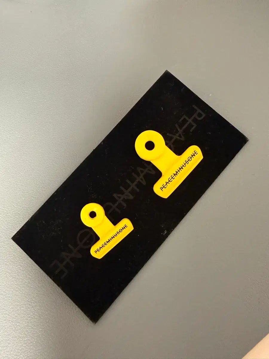 ブルドッグ クリップ ピン セット 1 イェロー