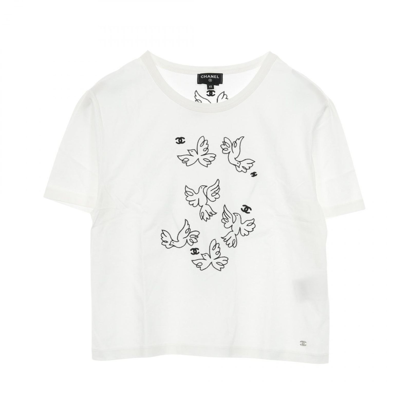 シャネル CHANEL カットソー ココマーク コットン Tシャツ レディース A