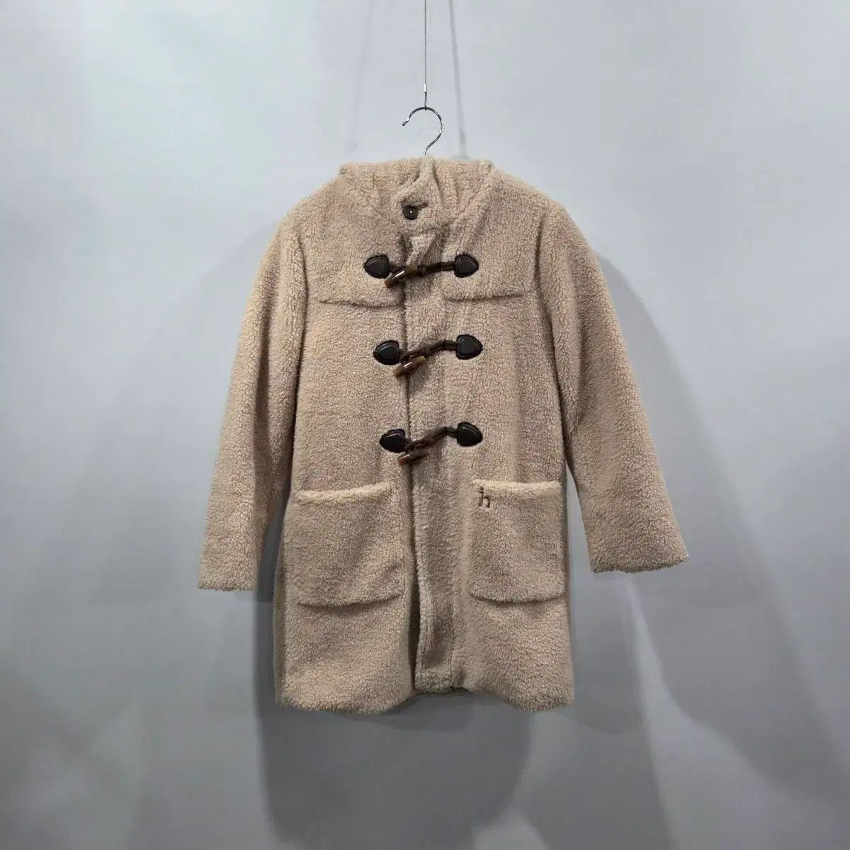 HAZZYS ヘジス キッズ シープスキン フリース ダッフルコート 130 9 Y