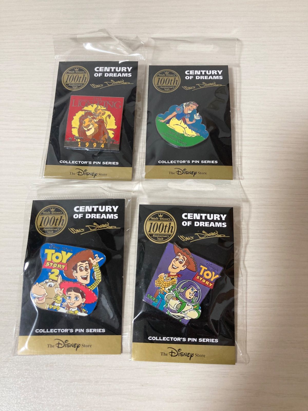 未使用】Disney ～CENTURY OF DREAMS PIN SET 100th～ 全101種類