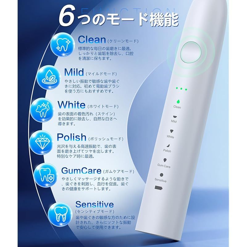 電動ハブラシ横振り