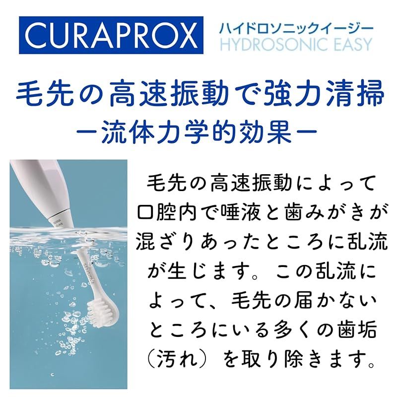  クラプロックス 音波式電動ハブラシ ハイドロソニックイージー EASY 本体1台 歯ブラシ オーラルケア