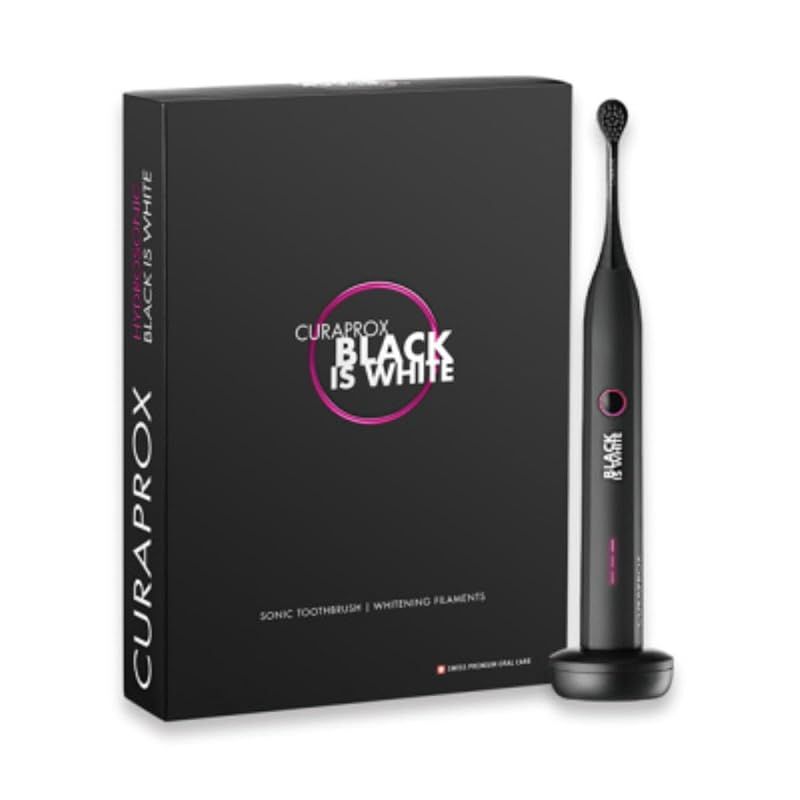 クラプロックス 音波式電動歯ブラシ ブラックイズホワイト Black is white 本体