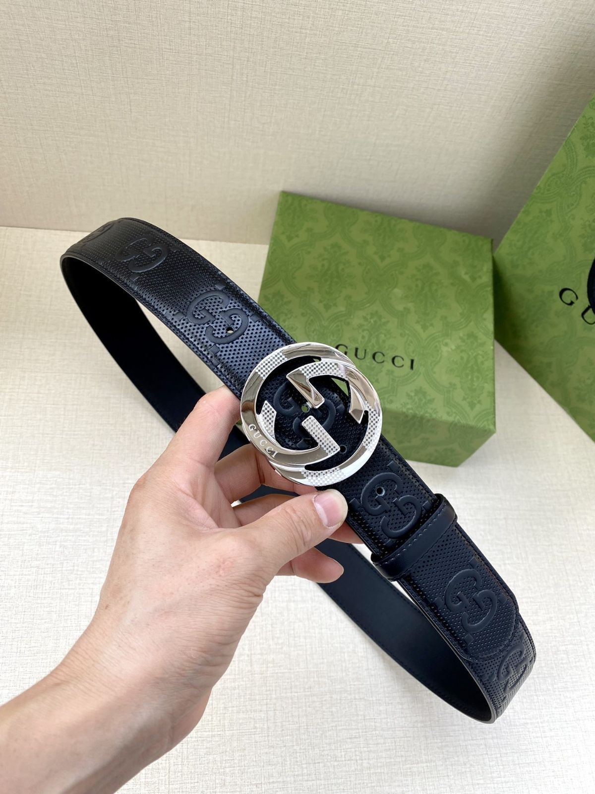 激レア 本日特価 GUCCI グッチ GG ベルト メンズ 本革 - メルカリ