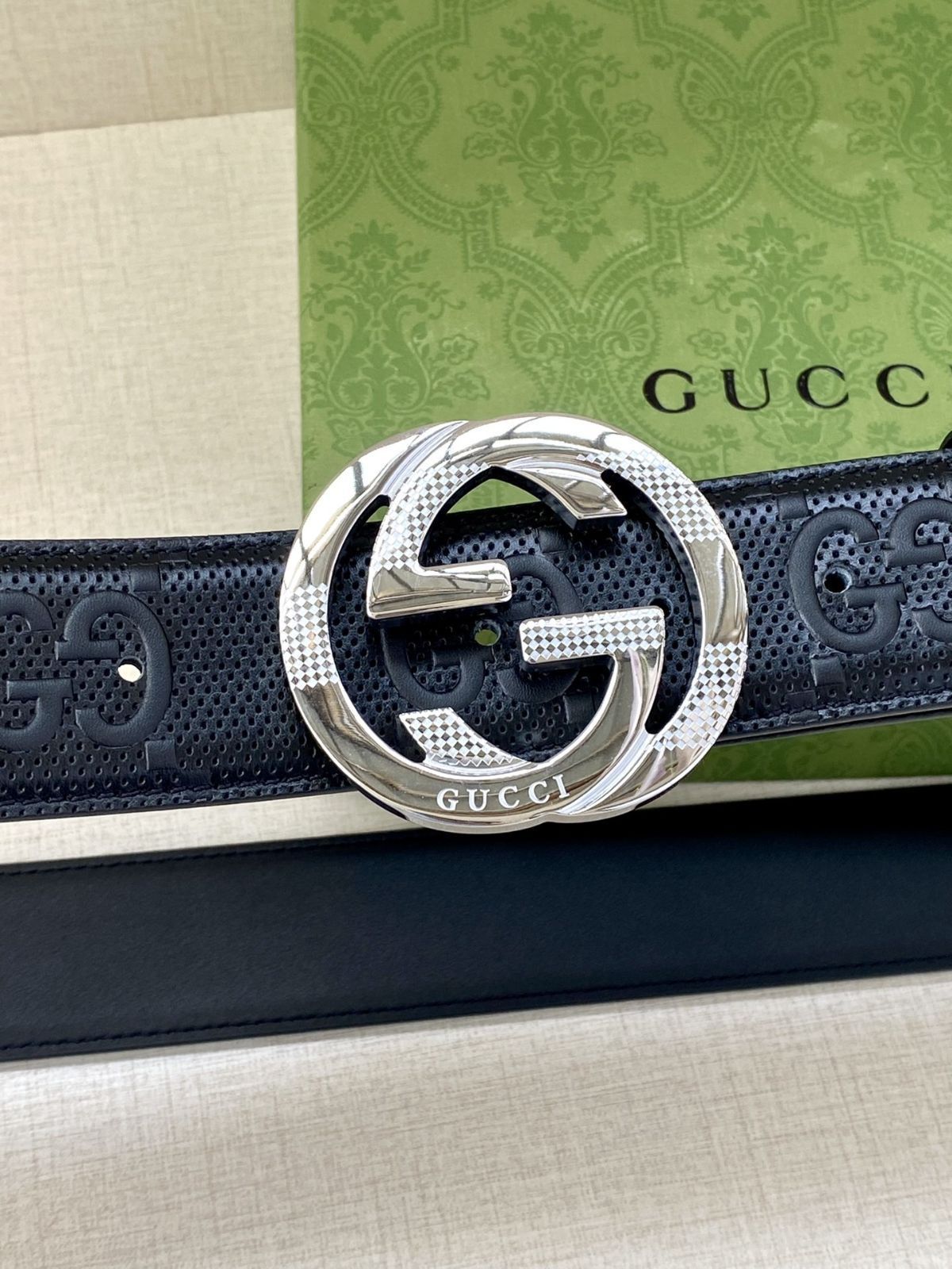 激レア 本日特価 GUCCI グッチ GG ベルト メンズ 本革 - メルカリ