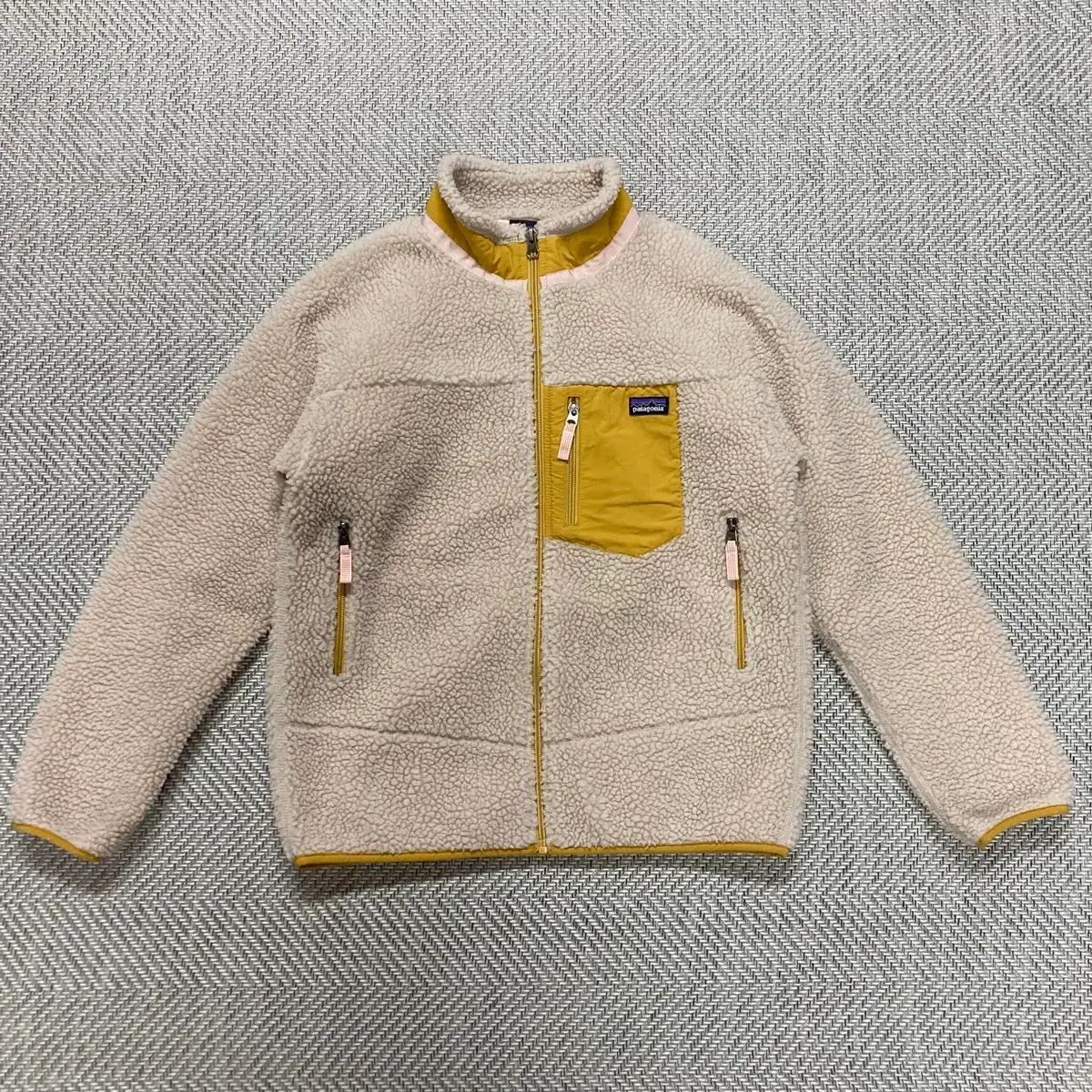 XL 14 パタゴニア ガールズ レトロ ボアジャケット