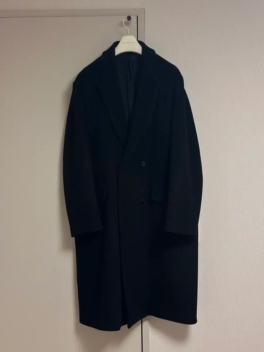 5 ブラウンヤード 22 fw ダブル ブレスト コート ブラック