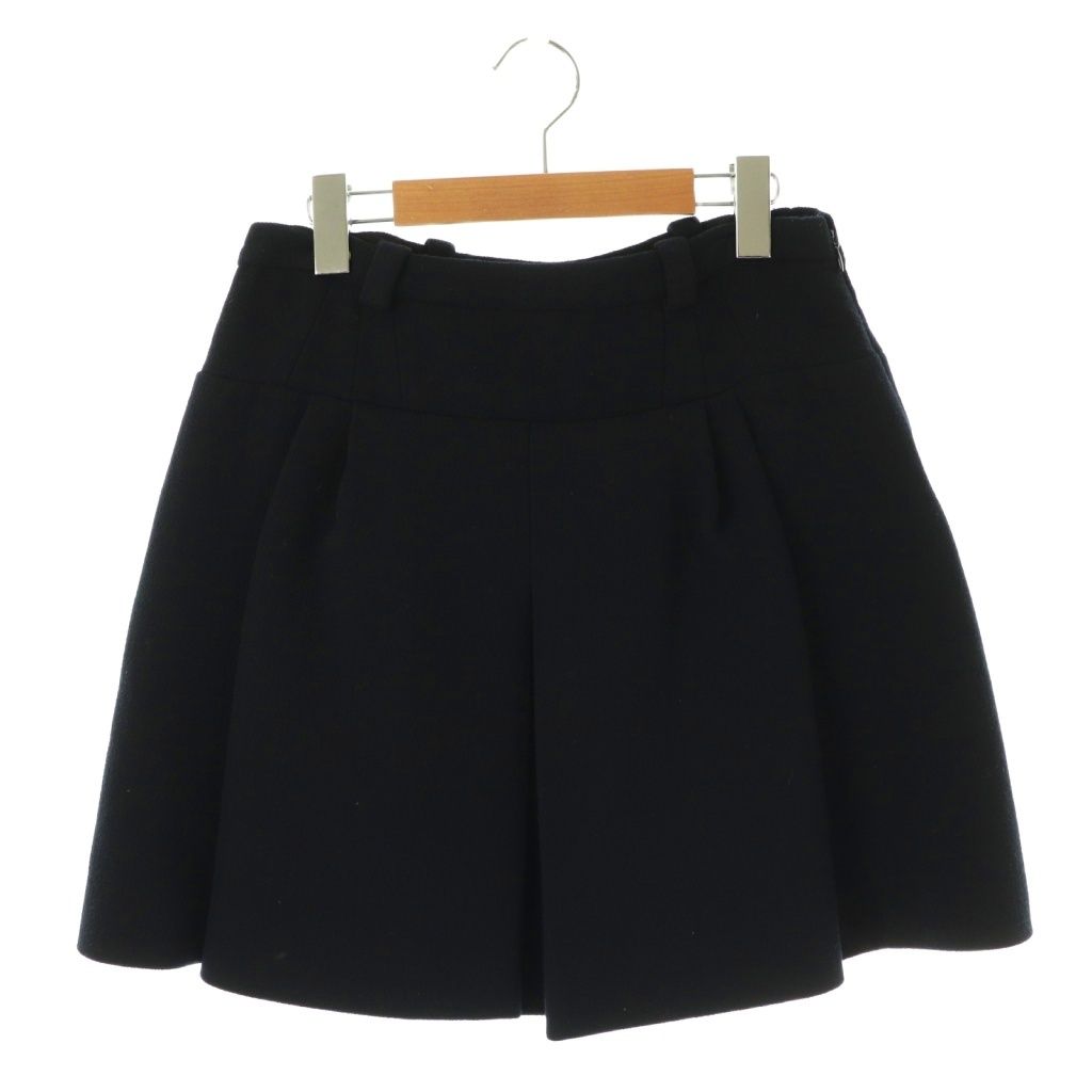 バレンシアガ 10 corso como COMMEdesGARCONS ウールスカート ミニ 36 ネイビー HK OS SH