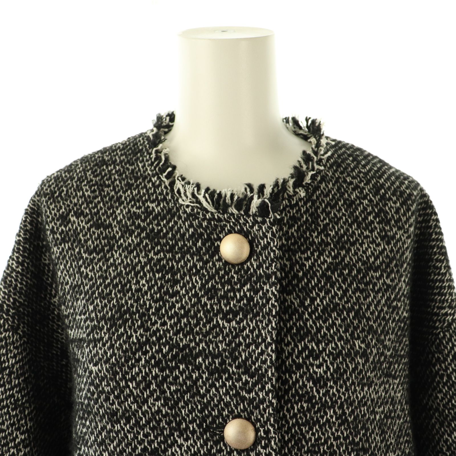 エリオポール heliopole 24AW TWEED BLOUSON ツイードジャケット 36