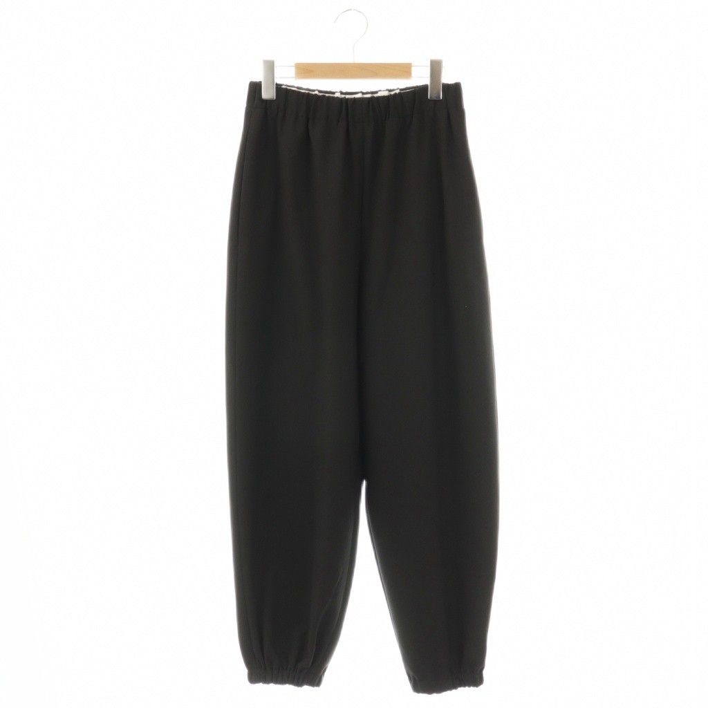 エンフォルド ENFOLD 25 AW WIDE JOGGER PANTS パンツ ジョガー イージー 38 ブラック HK OS