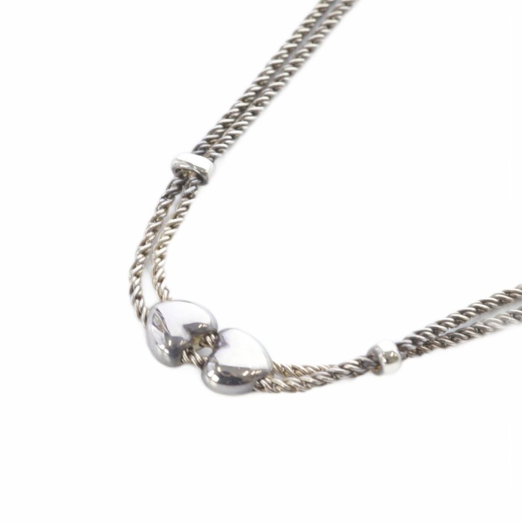 ティファニー TIFFANY & CO. ダブルロープ ハート 925 ネックレス