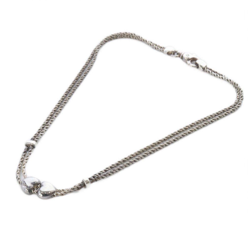 ティファニー TIFFANY & CO. ダブルロープ ハート 925 ネックレス