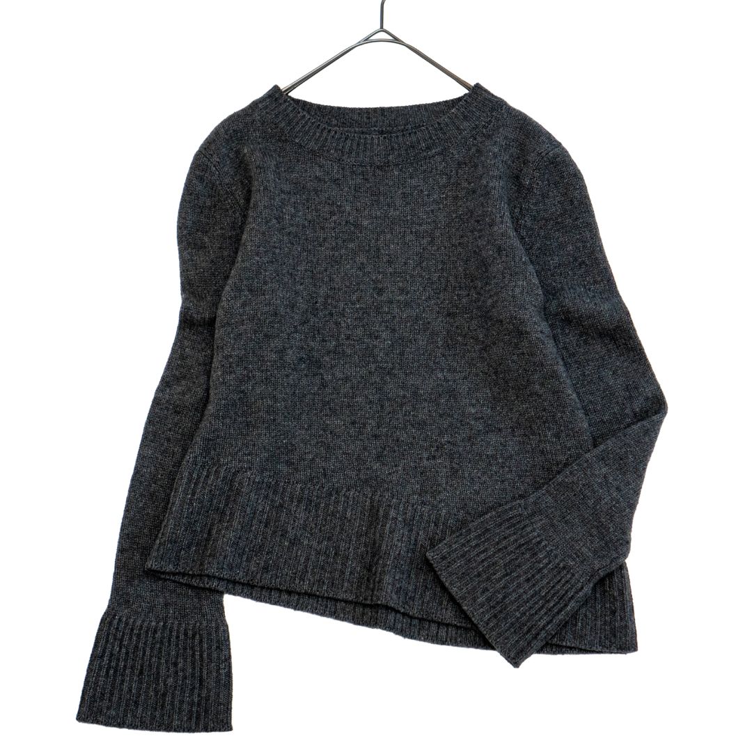 FOXEY フォクシー ニット サイズ40 カシミヤ100 チャコールグレー