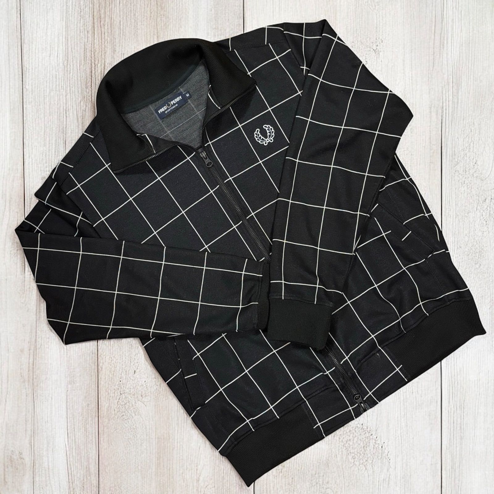 ★FRED PERRY ★ フレッドペリー ジャケット メンズ パネル トラック ジャージー ペリーボーイズ 格子柄 F2466