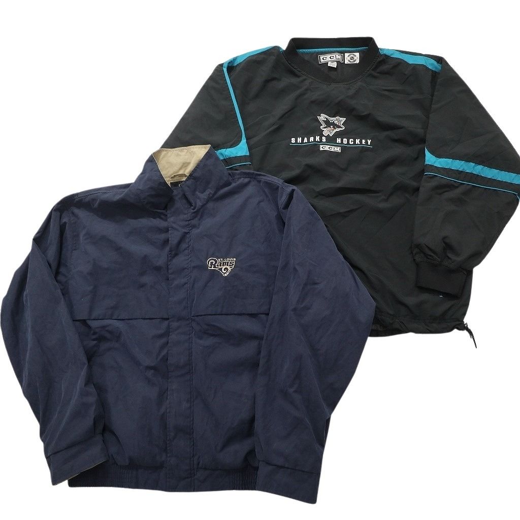 古着卸 まとめ売り プロチーム ジャケット MIX 8枚セット (メンズ XL