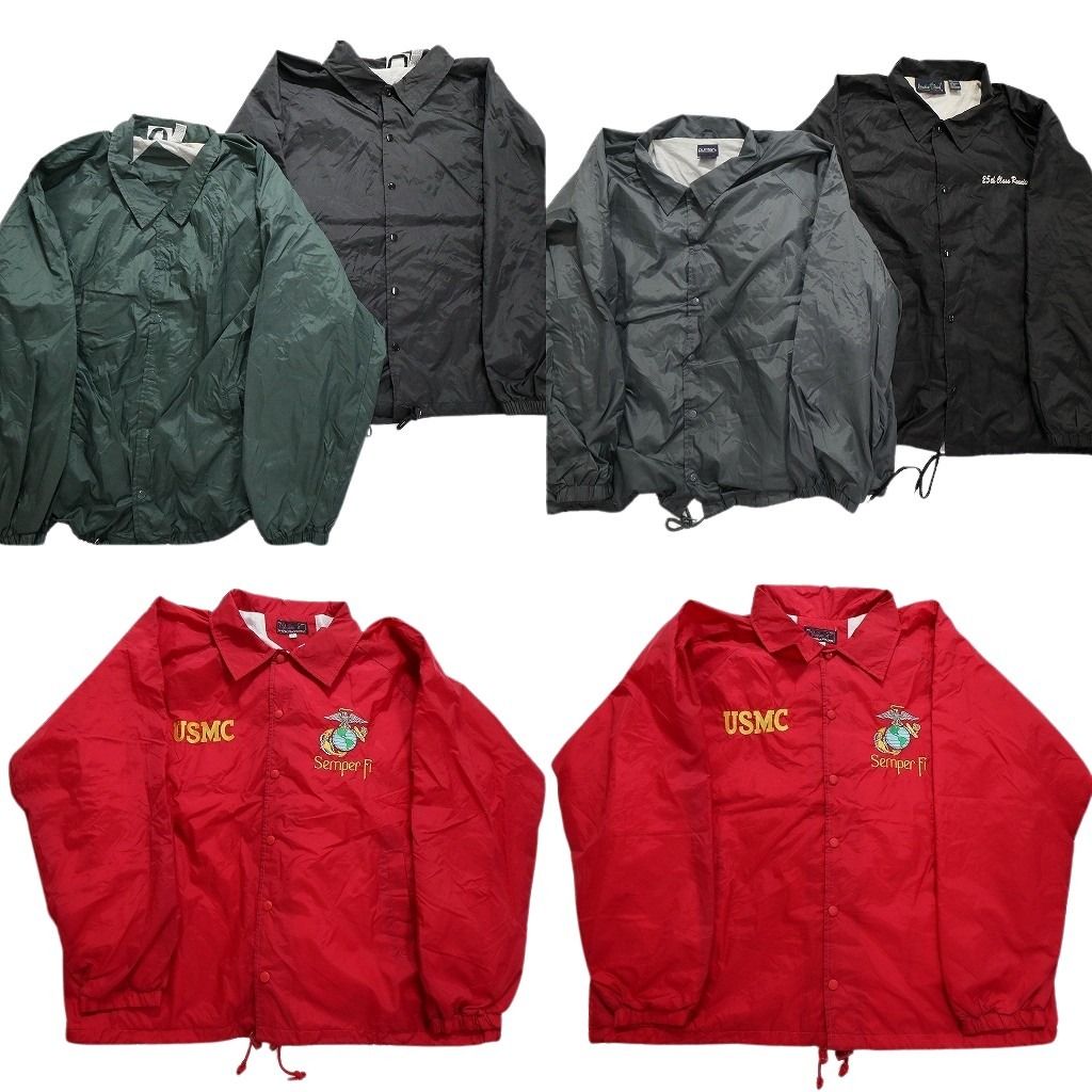 古着卸 まとめ売り ナイロンコーチ ジャケット 6枚セット (メンズ 2XL