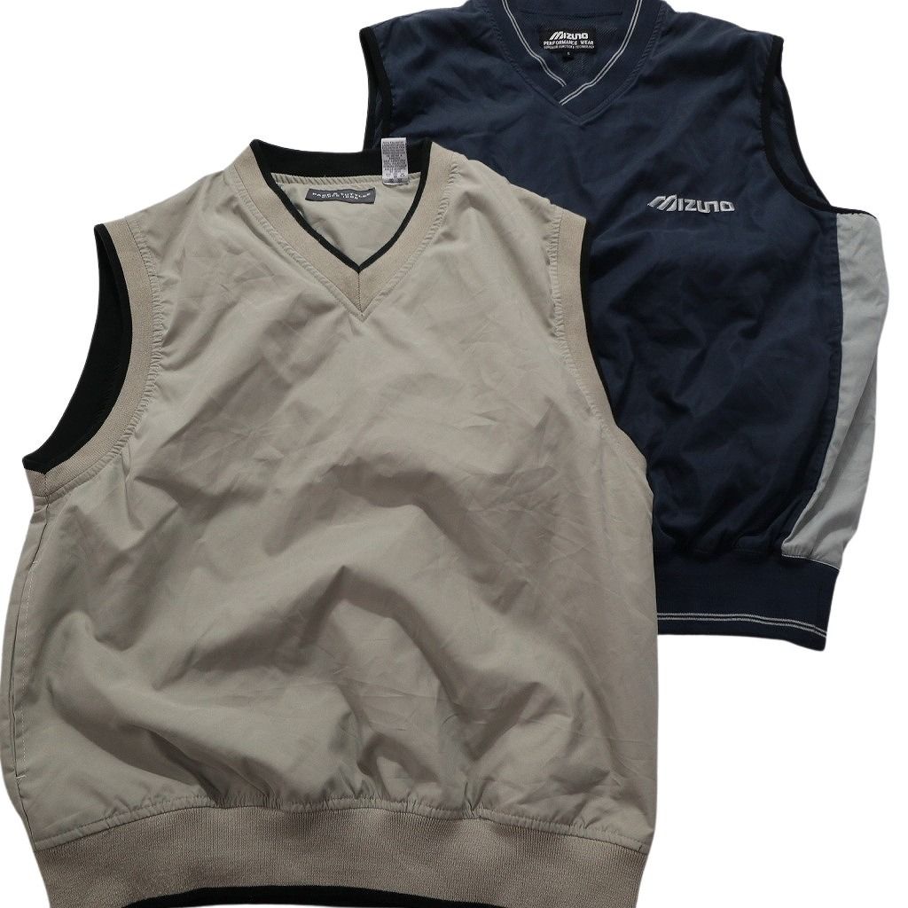 古着卸 まとめ売り ナイロンプルオーバー ベスト ジャケット 5枚セット