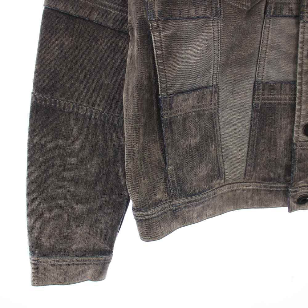 DIESEL BLACKGOLD / MADE IN ITALY/ペンキ加工/レザー切替/Gジャン/デニム/IDG ディーゼルブラックゴールド DIESEL BLACK GOLD JHILL デニム