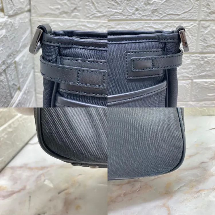 2way A4 バーバリーブラックレーベル ビジネスバッグ ショルダーバッグ BURBERRY バーバリーブラックレーベル ナイロン×レザー チェック柄